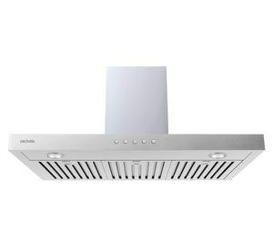 Campana decorativa inox 90 cm QCH90ST 162 W