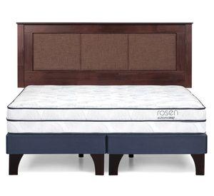 Cama europea Autonomy Sky 2 plazas base dividida + respaldo Rachel