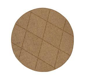 Alfombra redonda Venus Polipropileno camel 200x200 cm