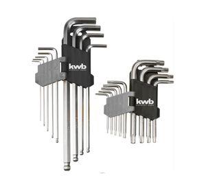 Set 18 llaves hexagonal y torx