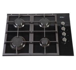 Encimera a gas 4 quemadores Crystal