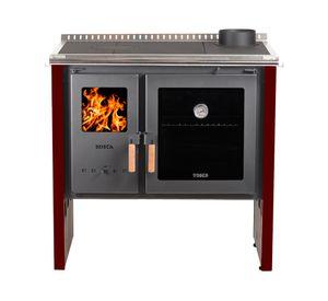 Cocina leña Hestia 90 burdeo 9000 W