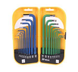 Llave allen + 18 piezas tornillos amarillo
