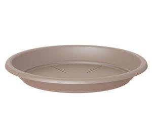 Plato plástico Capri taupe