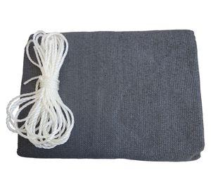 Vela sombreadora rectangular 300x400 cm gris
