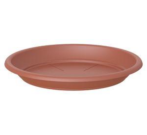 Plato plástico Capri terracota