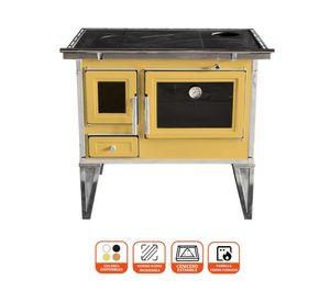 Cocina a leña Calbuco L90 61 lt amarillo
