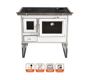 Cocina leña Calbuco L80 blanco