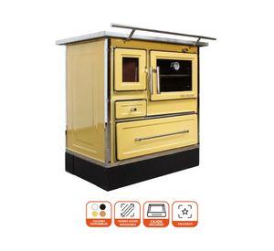 Cocina a leña Calbuco MZ80 amarilla 40 lt