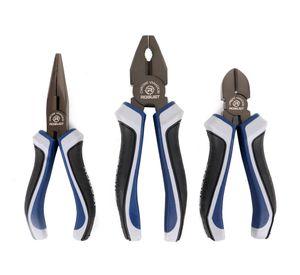 Pinzas+alicate 6'' 3 piezas Robust