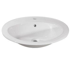 Lavamanos sobreponer 57,5x49 cm blanco Vessanti