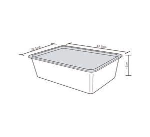 Caja organizadora gris 13 lt