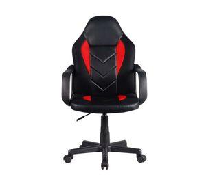 Silla gamer 5238 PR negro rojo M+Design
