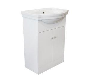 Mueble vanitorio Marie Blanco 60 cm + cubierta
