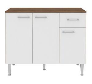 Mueble cocina 3 puertas 1 cajón Eva blanco