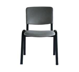 Silla visita apilable gris