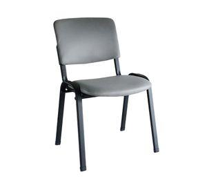 Silla visita apilable gris