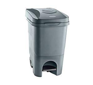Basurero 60 litros Pedal con ruedas