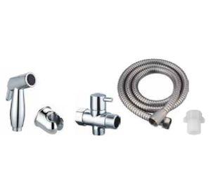 Monomando bidet ducha gris cromado brillante