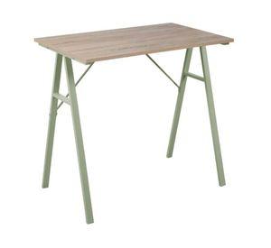 Escritorio Sienna natural/verde claro 74x80x50 cm