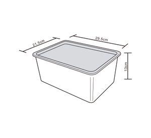 Caja organizadora gris 6 lt