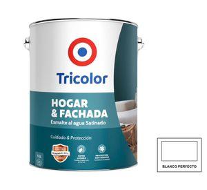 Esmalte al agua 1 Galón hogar y fachada Blanco Perfecto satinado