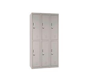 Locker oficina porta candado 6 puertas OL3-02 Maletek