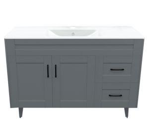Mueble vanitorio 120 cm BM-DELUXE-120SKG+P-1 gris