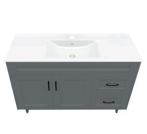 Mueble vanitorio 120 cm BM-DELUXE-120SKG+P-1 gris