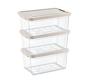 Caja organizadora 5 lt 3 piezas