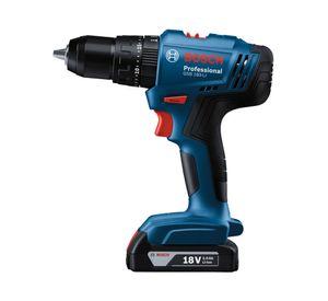 Taladro percutor inalámbrico GSB 183-LI + 2 baterías 18 V 2.Ah + cargador + maleta