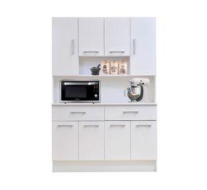 Kit cocina 8 puertas 2 cajones blanco Mobikit