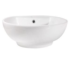 Lavamanos sobreponer 45,5 cm redondo blanco Vessanti