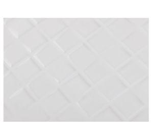Cerámica muro 30x60 cm cuadros blanco 1,62 m2 Baldara