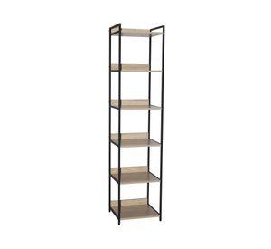 Repisa 6 niveles Alerce natural/negro M+Design