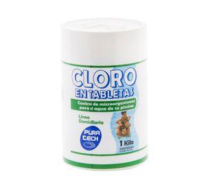 Cloro tableta piscina 1 kg Pura tech