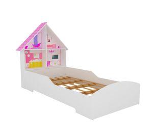 Cama infantil 1 plaza Casita blanca Decocasa
