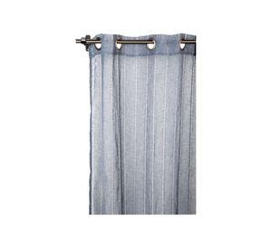 Cortina velo 140x230 cm deshilado azul Cotidiana