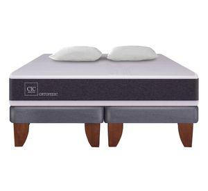 Cama europea 2 plazas Ortopedic base dividida + almohadas Cic