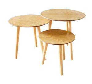 Mesa Grape natural 3 piezas M+Design