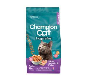 Alimento seco gatos 8 kg Hogareños salmón y pollo Champion Cat.