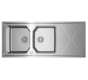 Lavaplatos Brooklyn 80 E-XP 2C 1E inox 21x116.4x50.4 cm