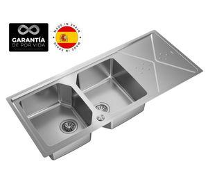 Lavaplatos Brooklyn 80 E-XP 2C 1E inox 21x116.4x50.4 cm