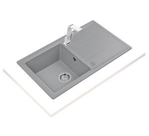 Lavaplatos empotrado 51x86 cm Stone 50 1C 1E TG Gray Teka