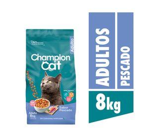 Alimento seco gatos 8 kg pescado Champion Cat.