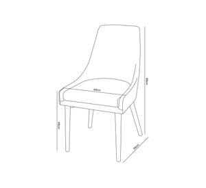 Silla fija Dinning beige