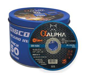 Disco corte acero 115x1.0x22.2 mm 50 unidades Alpha Pro