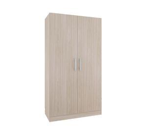Clóset 2 puertas crema 100x47x183 cm