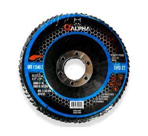 Disco flap 4 1/2" ZA40 azul