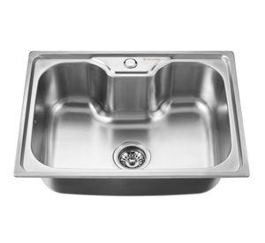 Lavaplatos empotrado 45x60 cm gris Splendid